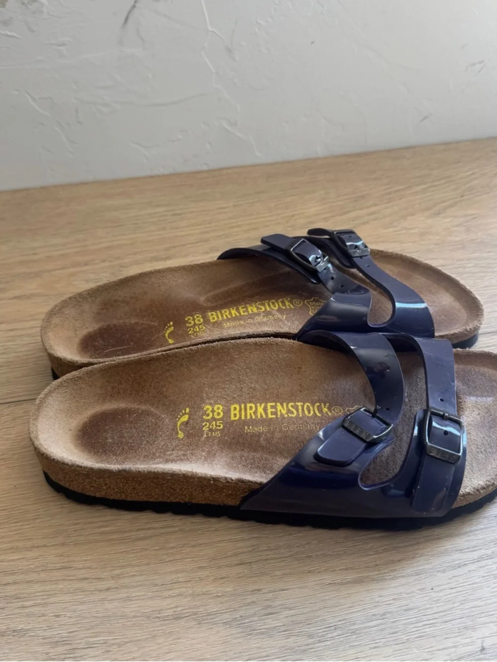 Birkenstock Ibiza Deep Purple Patent Leather Sandals